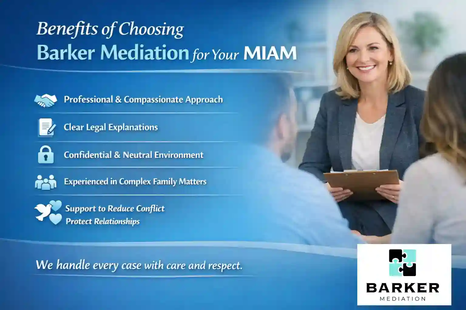 Benefits of Choosing Barker Mediation for Your MIAM Poole