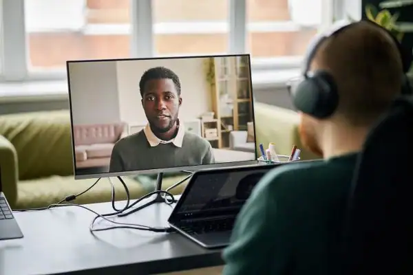 image of online mediation Poole in progress.