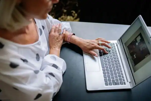 Image of woman attending online mediation Poole services from Barker Mediation